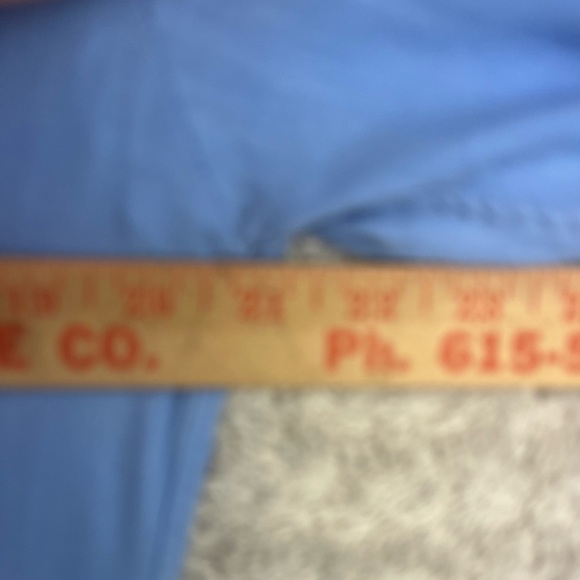 D. LAND Blue Pop Over Shirt Parsons Collar - Picture 10 of 11